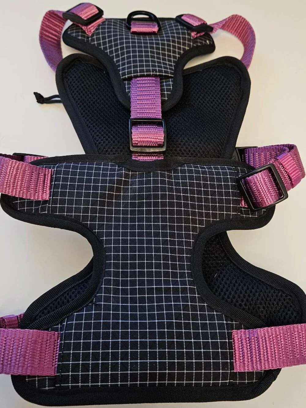 Kong Ultra Durable Waste Bag Harness (Pink & Black with Reflective Trim, Size L